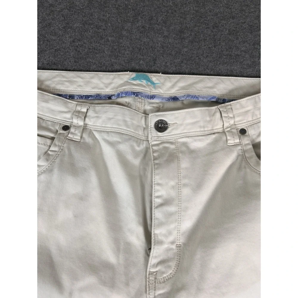 Tommy Bahama Mens Chino Pants 42x30 Whit Blue Stretch Comfort Island Lot Of‎ 2